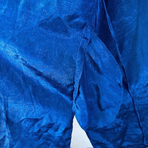 Sedu Robe w/Belt OSFM, Short Navy/White Polyester Vintage - Picture 4 of 14